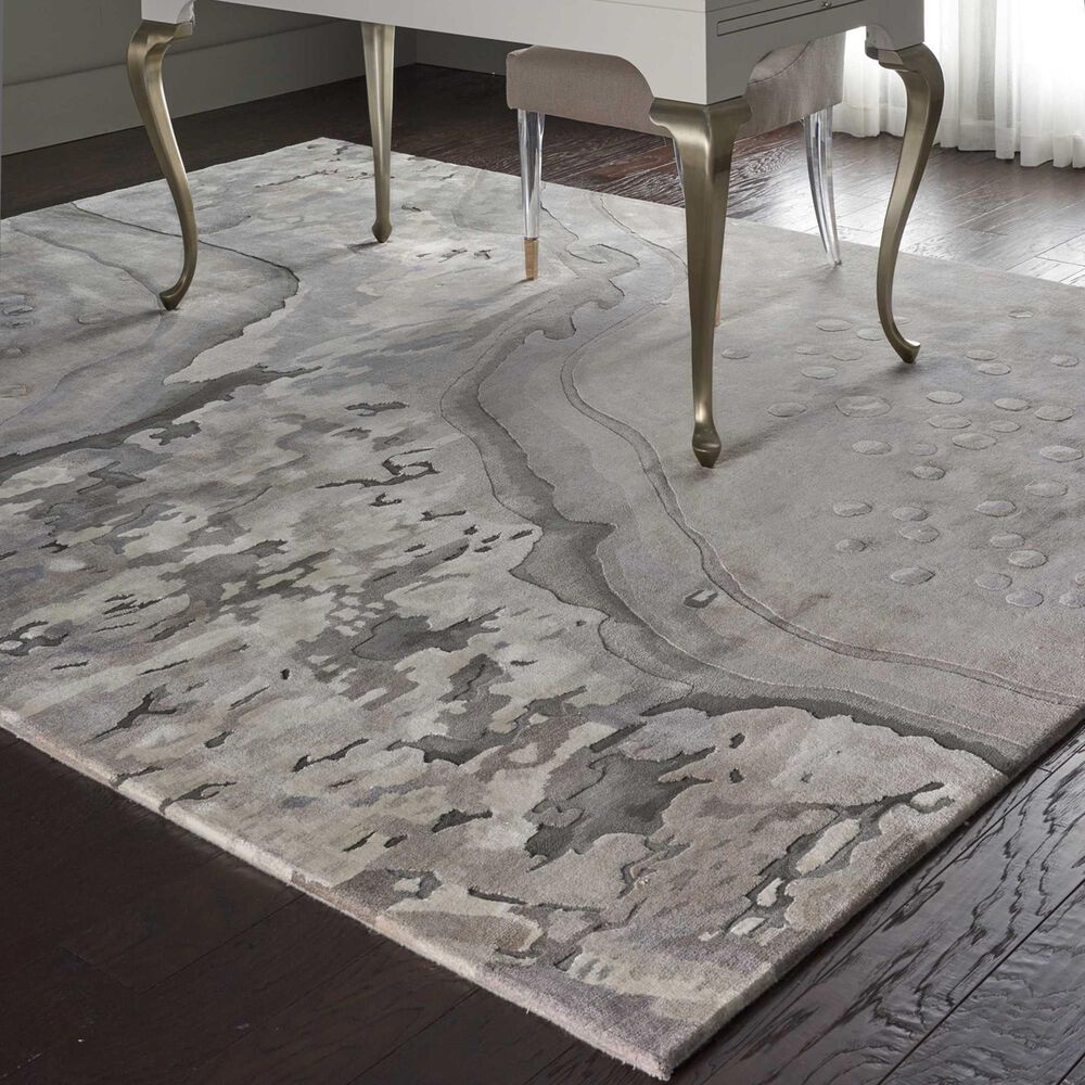 Nourison Prismatic 12&#39; x 15&#39; Silver Cloud Area Rug, , large