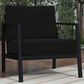 Linon Home Decor Holland Patio Armchair in Black, , large