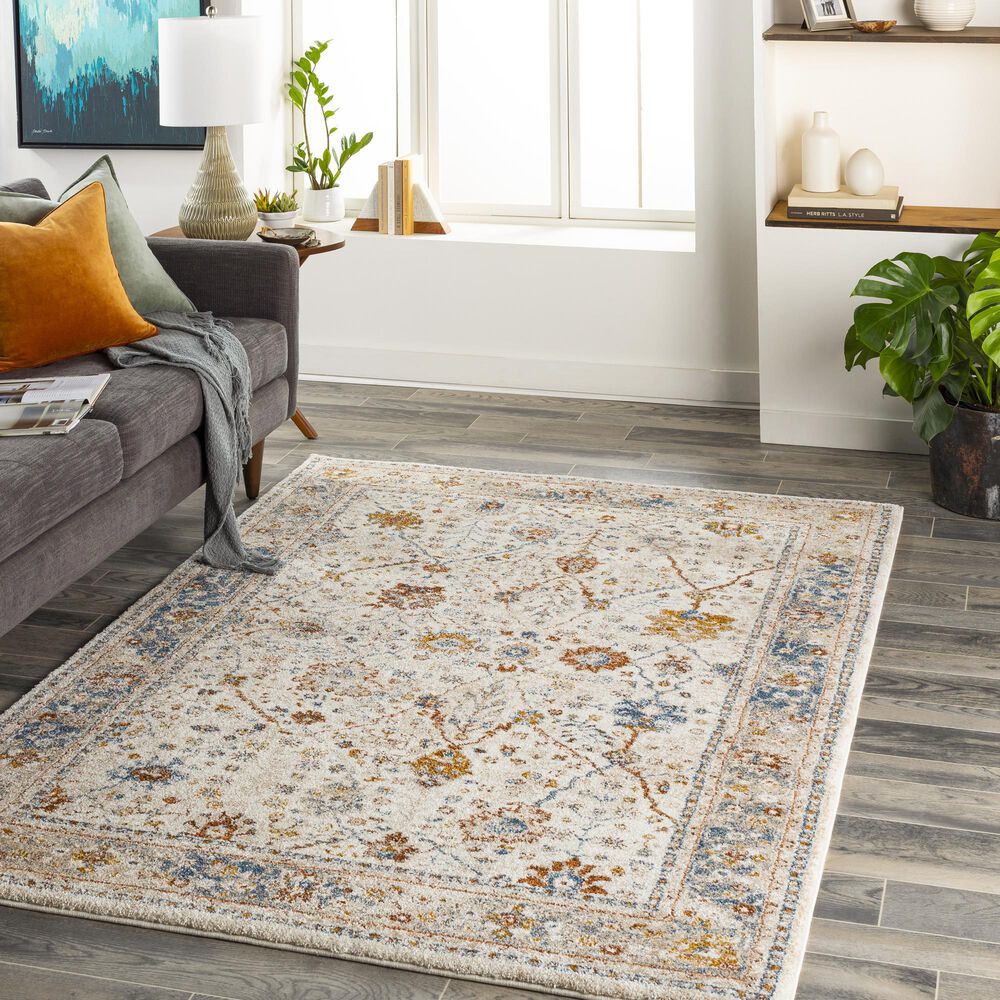 Surya Tuscany 7&#39;10&quot; x 10&#39;3&quot; Beige, Blue and Rust Area Rug, , large