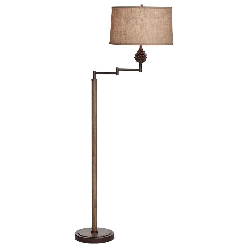 Pacific Coast Lighting Pinecliffe Floor Lamp in Multi-Wood Brown, , large