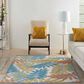 Nourison Aloha ALH18 3"6" x 5"6" Ivory and Multicolor Indoor/Outdoor Area Rug, , large