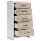 Ashley Charbitt 5-Piece Queen Panel Bedroom Set in Brown and Matte White, , large