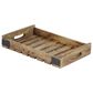 Maple and Jade Farmhouse Wood Slat Tray in Brown (Set of 3), , large