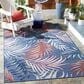 Safavieh Cabana CBN458M 5"1" x 7"6" Blue and Rust Indoor/Outdoor Area Performance Rug, , large