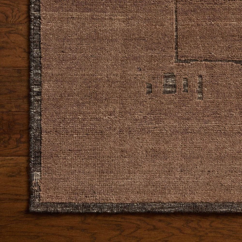 Loloi Beckham Charcoal and Brown 4' x 6' Area Rug, , large