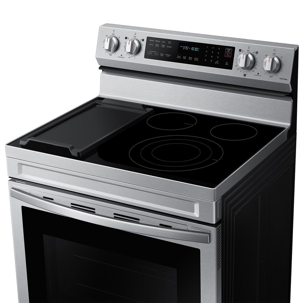 Samsung 6.3 Cu. Ft. Freestanding Electric Range with Air Fry, Wi-Fi and Griddle in Stainless Steel, , large