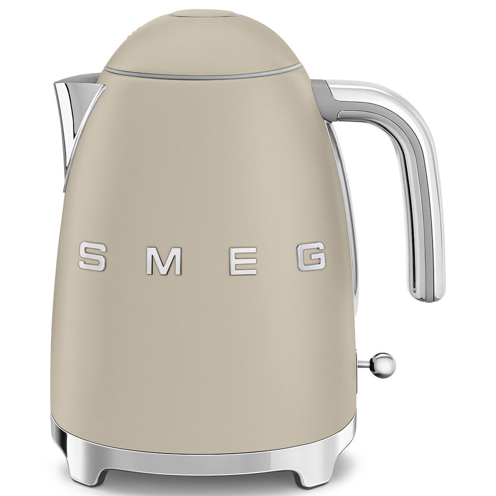 SMEG Retro Style 7-Cup Electric Kettle in Matte Moonlight and Polished Chrome, , large