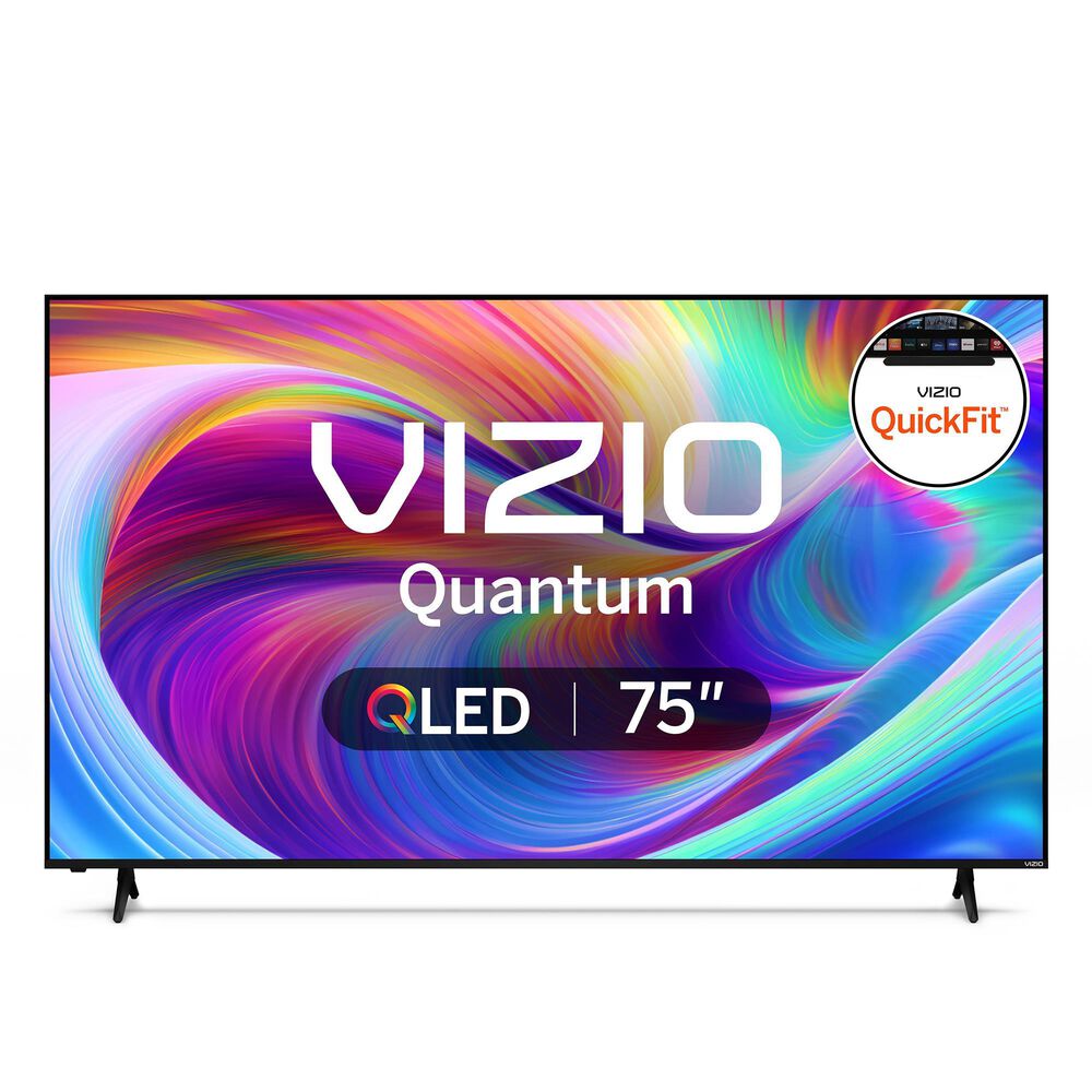 VIZIO 75" Class Quantum 4K QLED HDR in Black - Smart TV, , large
