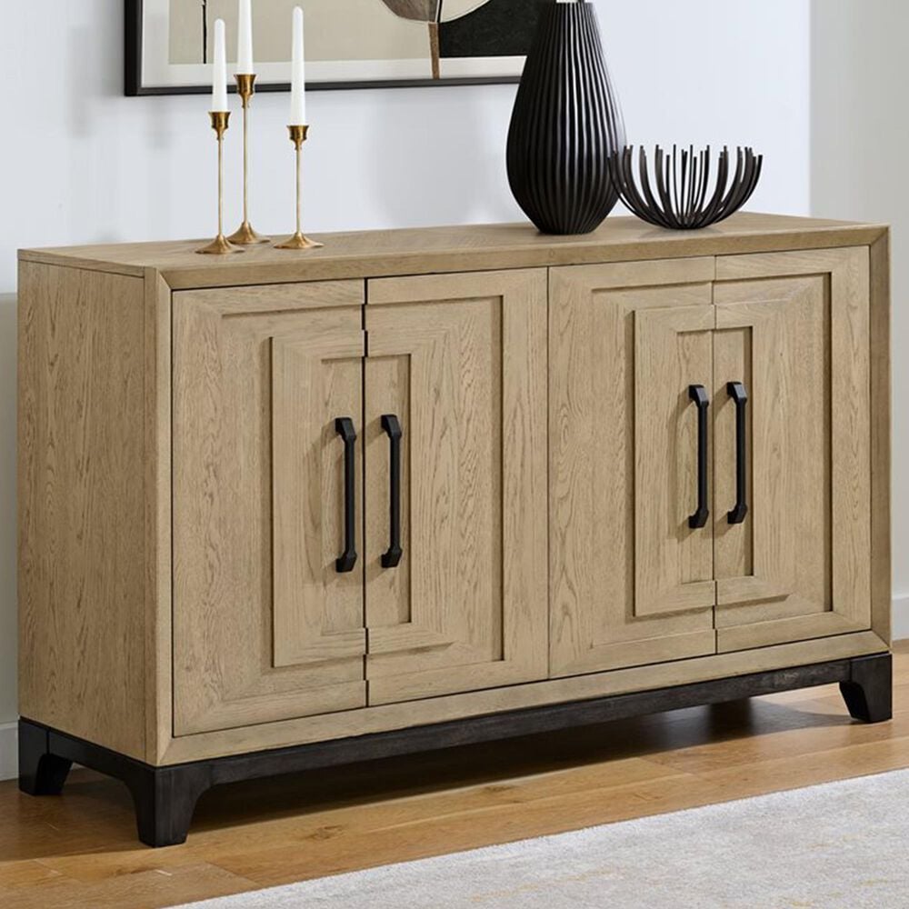 Emerald Home Furnishings Sutton Place Sideboard in Caramel And Cocoa Brown, , large