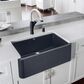 Blanco Ikon 30" Apron Single Bowl Farmhouse Sink in Anthracite, , large