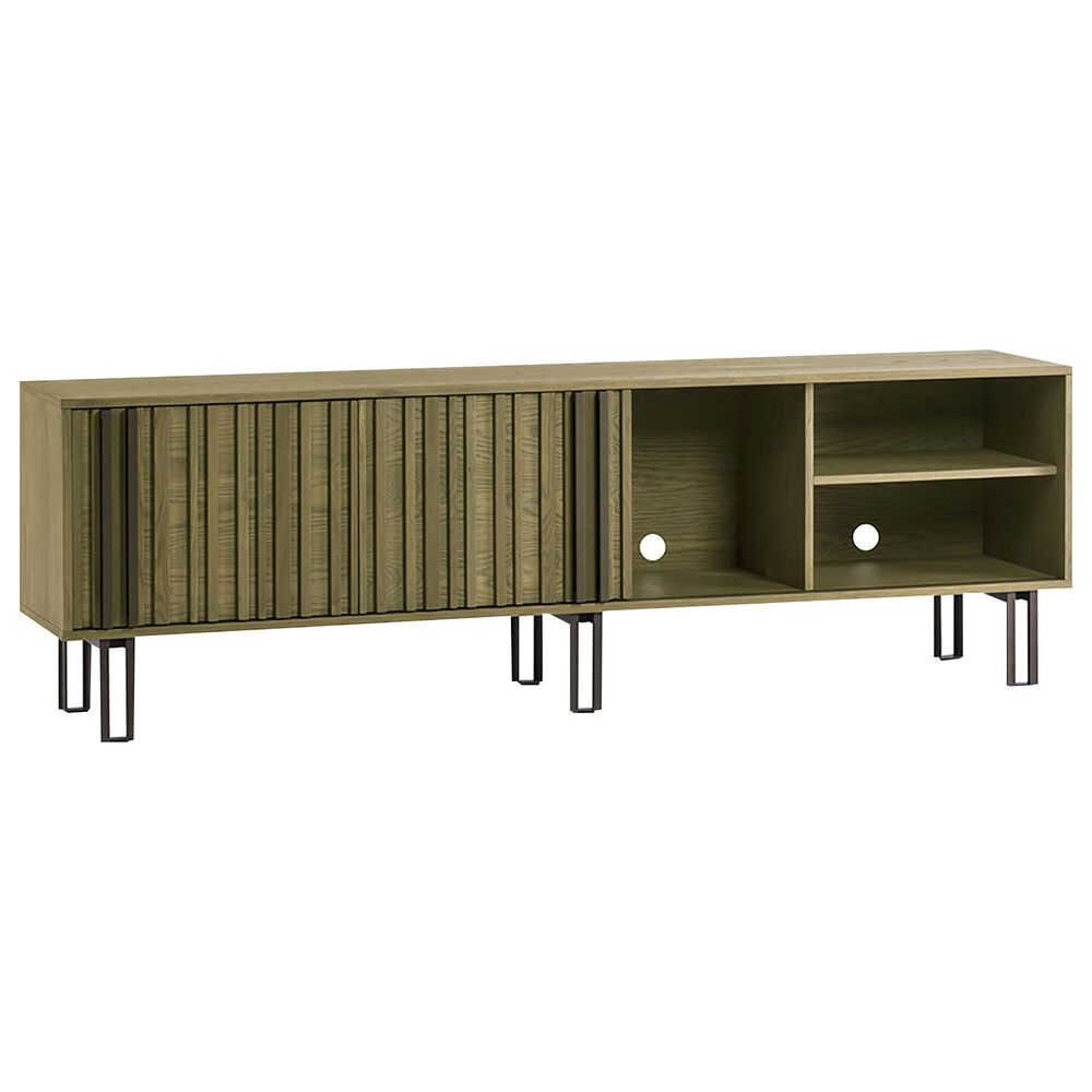Sunpan Trading & Importing Sherway 83.5" Media Stand in Brown and Dark Bronze, , large