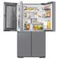 Dacor 22.8 Cu. Ft. 4-Door French Reveal Door Counter Depth Refrigerator in Stainless Steel, , large