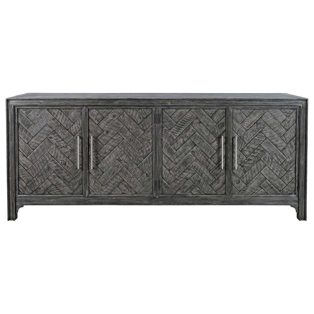 Waltham Gramercy 4 Door Accent Cabinet in Platinum, , large