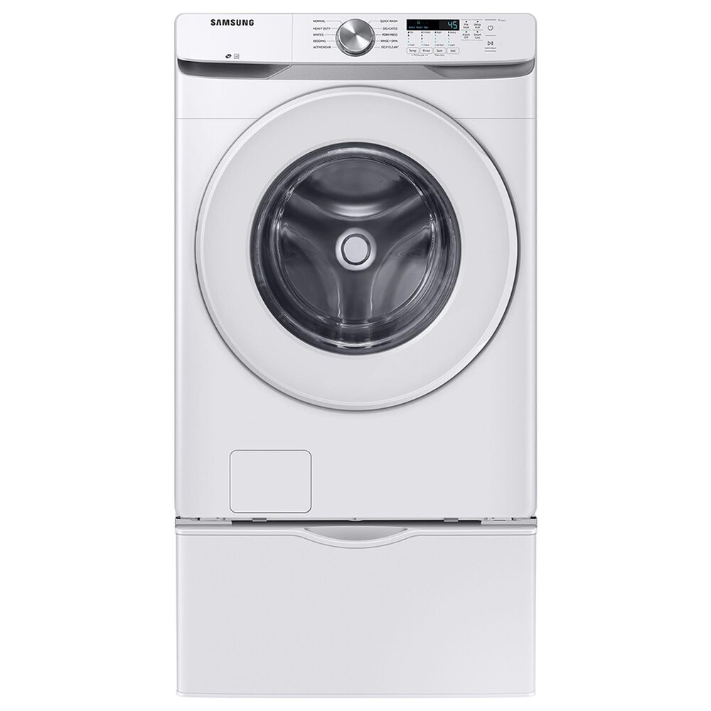 Samsung 4.5 Cu. Ft. Front Load Washer and 7.5 Cu. Ft. Gas Dryer with Sensor Dry Laundry Pair in White, , large
