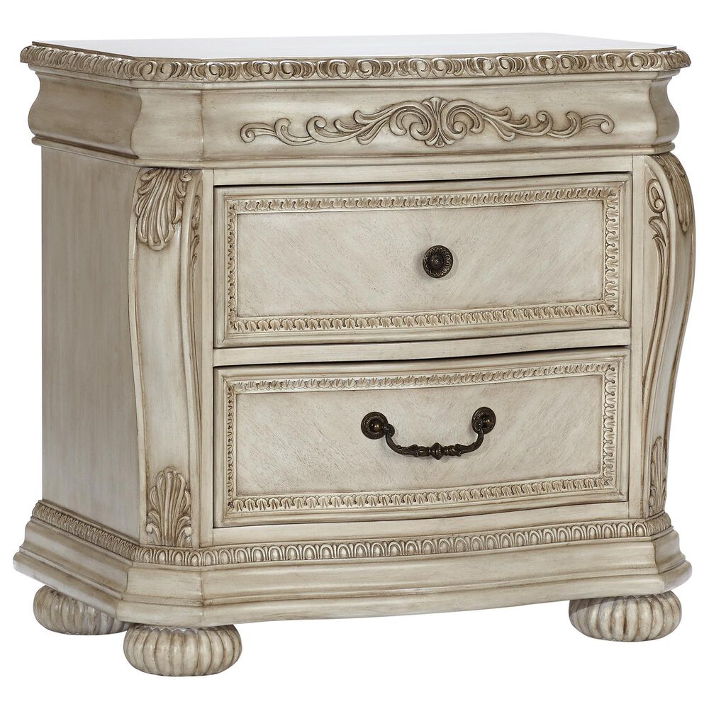 Kingsley Baby Wessex 2-Drawer Nightstand in Seashell, , large