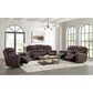 Mayberry Hill Panther Manual Reclining Sofa in Neono Brown, , large
