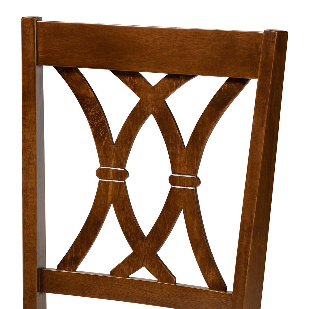 Baxton Studio Augustine Side Chair in Walnut Brown (Set of 2), , large