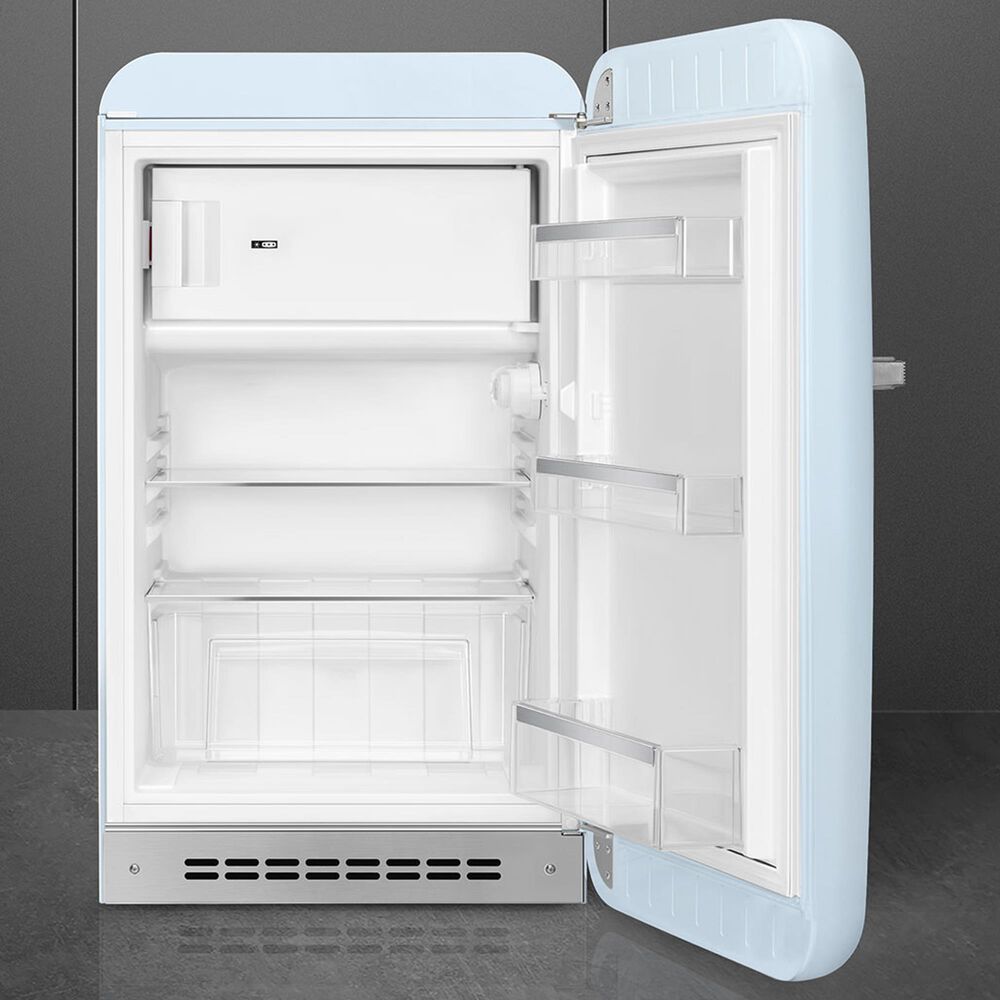SMEG 4.48 Cu. Ft. Freestanding Compact Refrigerator with Right Hinge in Pastel Blue, , large