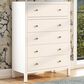 Butler Specialty Company Nora 5-Drawer Tall Dresser in White, , large