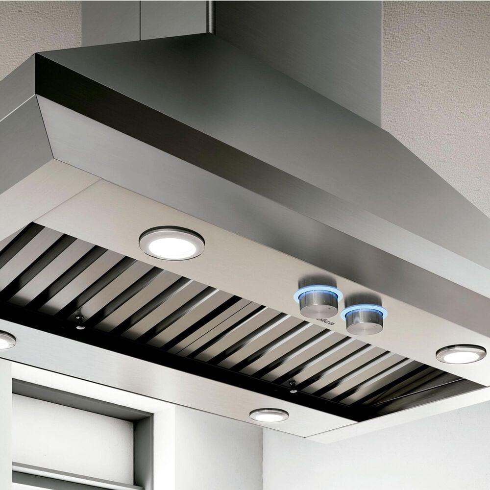 Elica Leone 42&quot; Island Range Hood in Stainless Steel, , large