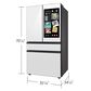 Samsung 28.6 Cu. Ft. Bespoke 4-Door French Door Refrigerator with AI Family Hub+ & AI Vision Inside in White Glass, , large