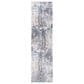 Safavieh Aston  2" x 8" Grey and Navy Runner, , large