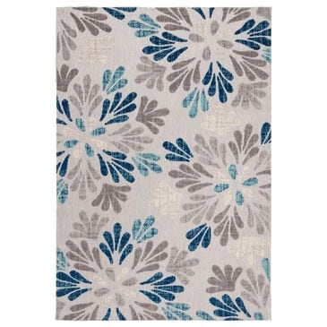 Safavieh Cabana CBN800F 6" x 9" Grey and Blue Indoor/Outdoor Area Performance Rug, , large