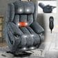 Hearth and Haven Power Lift Recliner in Blue, , large