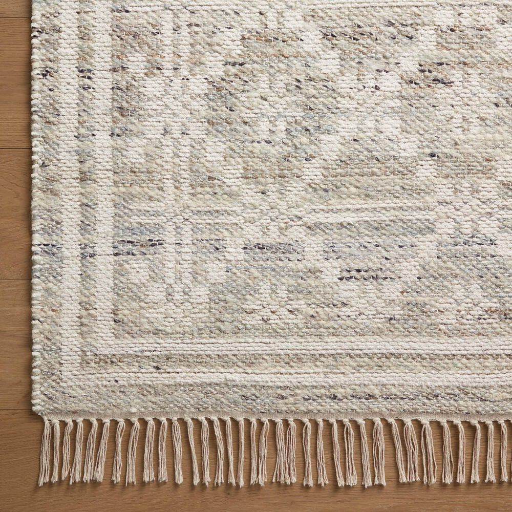 Angela Rose Rivers 2&#39;3&quot; x 3&#39;9&quot; Lagoon and Ivory Area Rug, , large