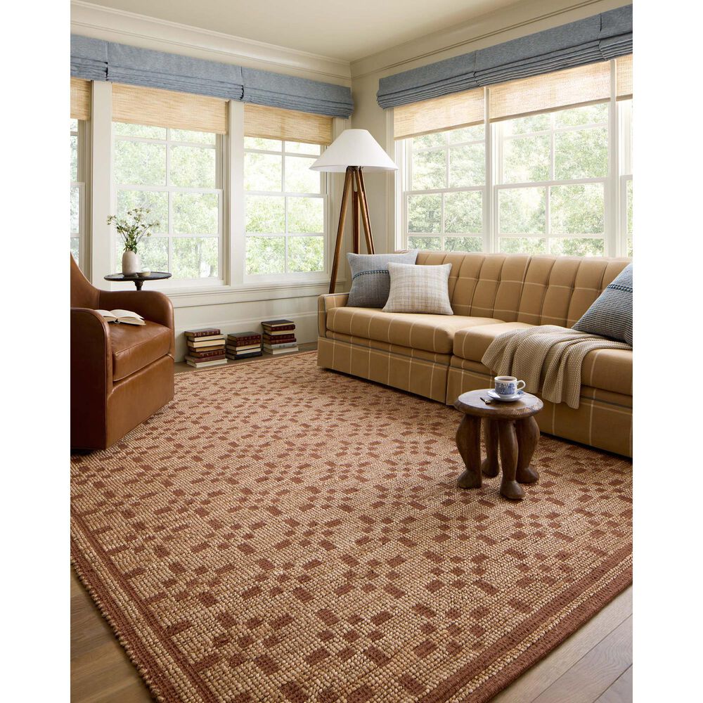 Chris Loves Julia x Loloi Judy 3&#39;6&quot; x 5&#39;6&quot; Natural and Spice Area Rug, , large