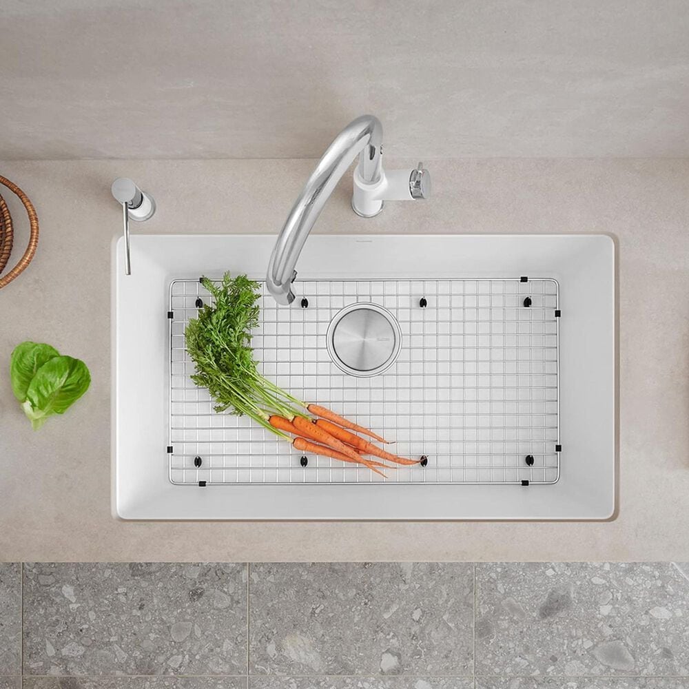 Blanco Precis 32&quot; Super Single Bowl Kitchen Sink in White, , large