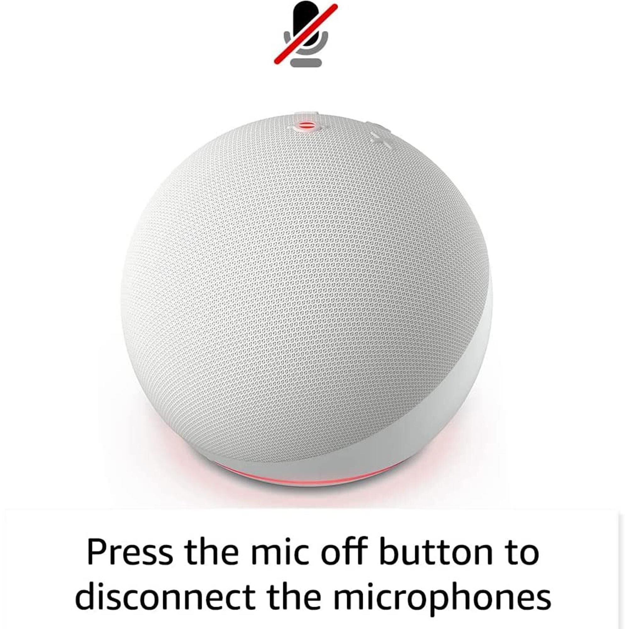 Amazon Echo Dot (5th Gen, 2022 release) in Glacier White