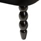 Baxton Studio Flax Stationary Loveseat in Black Velvet, , large