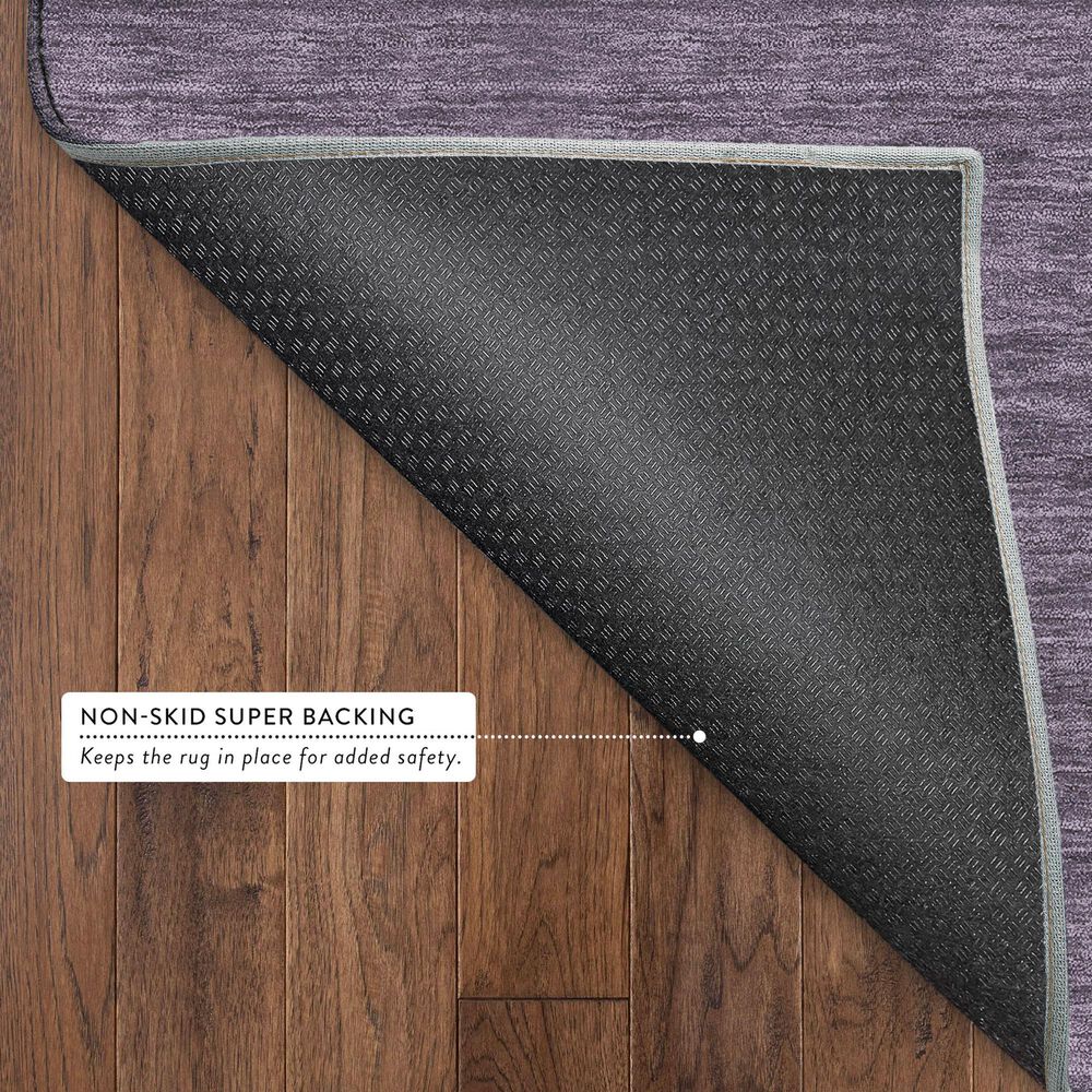 Dalyn Rug Company Soft Essentials Solid Plum 2'6" x 3'10" Area Rug, , large