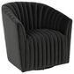Classic Home Arline Swivel Accent Chair in Gray, , large