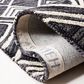 Safavieh Micro-Loop MLP154H 2"3" x 7" Charcoal and Ivory Runner, , large