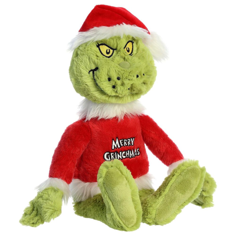 Aurora 16&quot; Merry Grinchmas Grinch Plush in Green and Red, , large