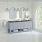James Martin Vanities Breckenridge 72" Double Bathroom Vanity in Serenity Blue with 3 cm Parisien Bleu Quartz Top and Rectangular Sinks, , large