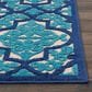 Nourison Aloha Geometric 9"6" x 13" Navy Indoor/Outdoor Area Rug, , large