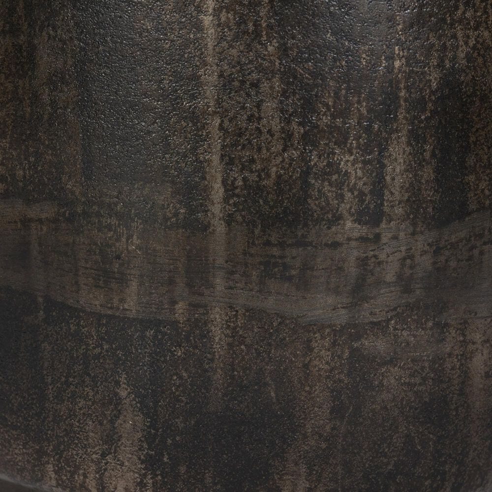 Four Hands Venetia Outdoor End Table in Distressed Bronze, , large