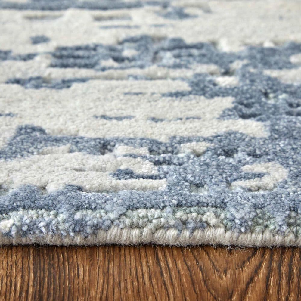 Feizy Zarah 2&#39;6&quot; x 12&#39; Light Blue Runner, , large