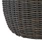 Ashley Kimora Patio Cocktail Table in Beige and Dark Brown, , large