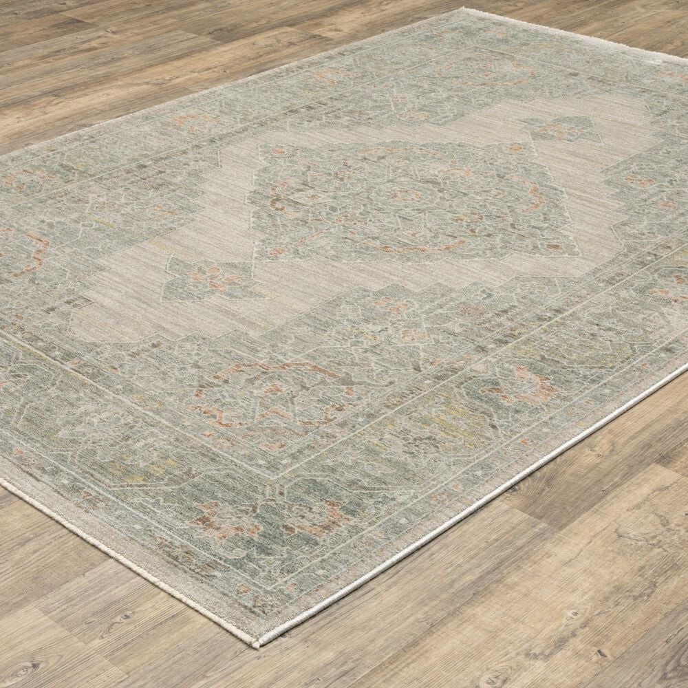 Oriental Weavers Keaton KEA02 Beige and Multicolor 3&#39;3&quot; x 5&#39; Area Rug, , large