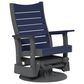 Amish Orchard 2" Outdoor Contour Swivel Glider Chair in Patriot Blue and Slate, , large