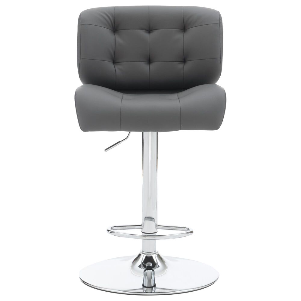 Linon Home Decor Bohen Swivel Bar Stool in Polished Chrome, , large