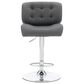 Linon Home Decor Bohen Swivel Bar Stool in Polished Chrome, , large