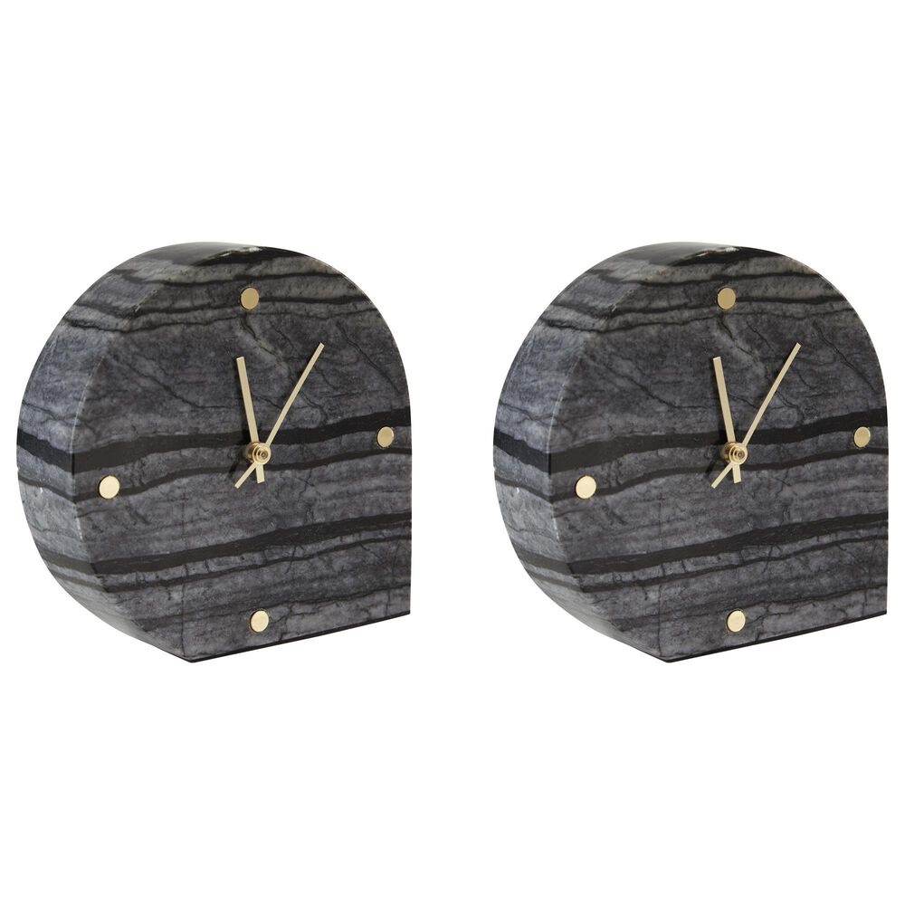 Ashley Janmour Table Clock in Black (Set of 2), , large