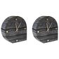Ashley Janmour Table Clock in Black (Set of 2), , large