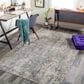 Surya Cardiff CDF-2300 Light Gray, Charcoal, Light Beige, Tan and Dark Blue 10" x 13"11" Area Rug, , large