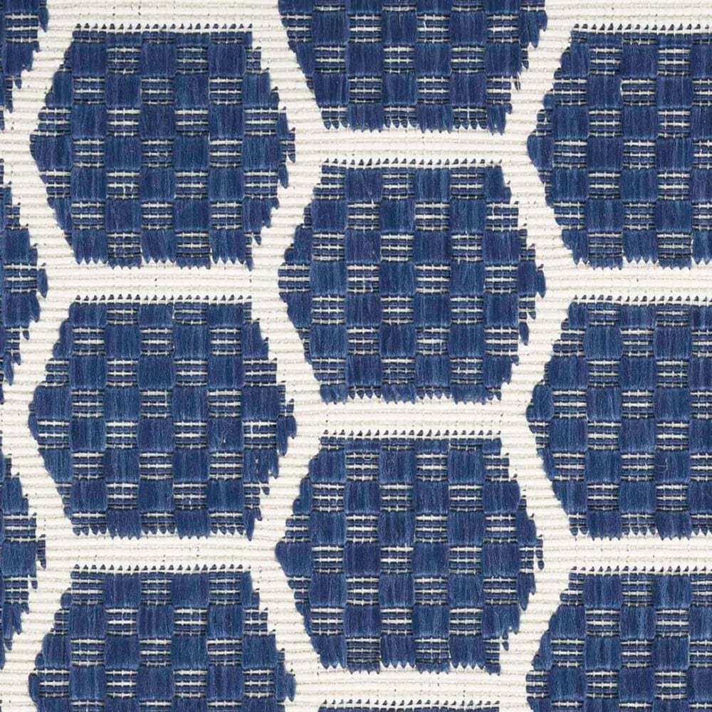 Nourison Twist Reversible 2&#39;2&quot; x 8&#39; Navy Indoor/Outdoor Runner, , large